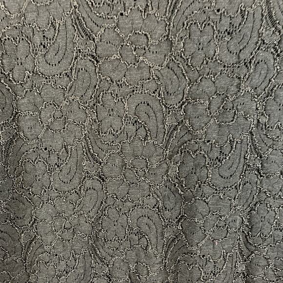 Vintage Chicos Womens Semi Sheer Lace Button Tunic Top Sz XL Dark Romantic Boho - Picture 8 of 12